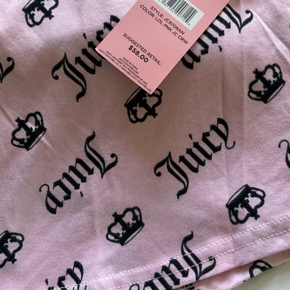 JUICY COUTURE Women's 2 Pc Pajama Set NWT Size L - Picture 8 of 8
